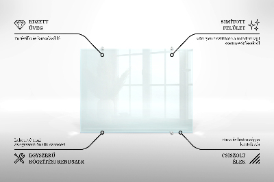 Sklenený obklad transparentný