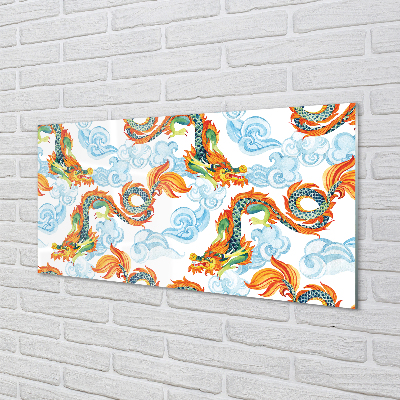 Nástenný panel  Japonské farebné drakmi