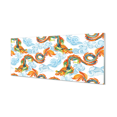 Nástenný panel  Japonské farebné drakmi