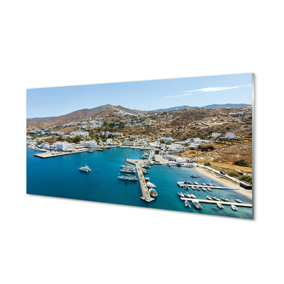 Nástenný panel  Grécko Coast horské mesto