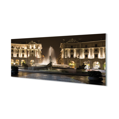 Nástenný panel  Rome Fountain Square v noci