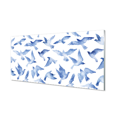 Nástenný panel  maľované vtáky