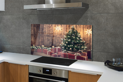 Nástenný panel  Darčeky Vianočný strom dekorácie dosky
