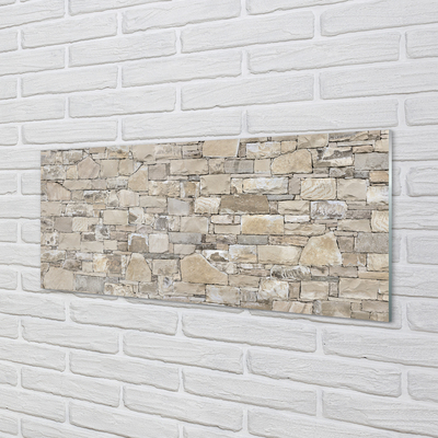 Sklenený obklad do kuchyne Kamenná múr wall