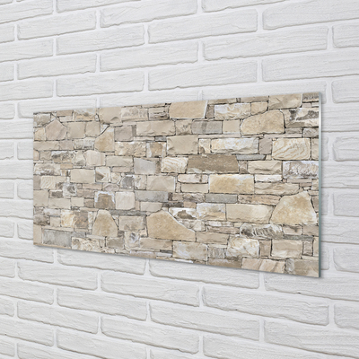Sklenený obklad do kuchyne Kamenná múr wall