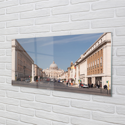 Nástenný panel  Katedrála Rome budovy ulice