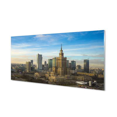 Nástenný panel  Panorama Varšava mrakodrapov