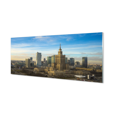 Nástenný panel  Panorama Varšava mrakodrapov