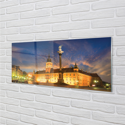 Nástenný panel  Warsaw Old Town sunset