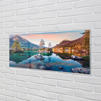 Nástenný panel  Nemecko Alpy jeseň Horské jazero