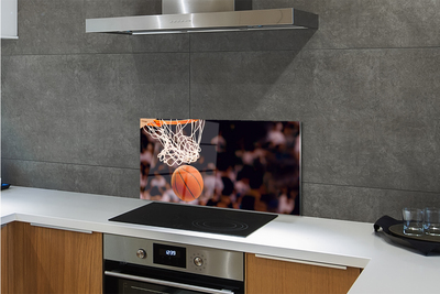 Sklenený obklad do kuchyne basketbal