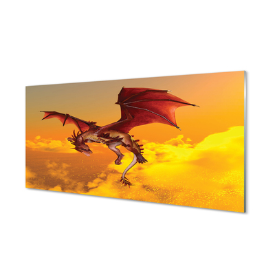 Nástenný panel  Zamračené oblohy drak