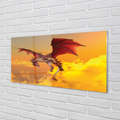 Nástenný panel  Zamračené oblohy drak