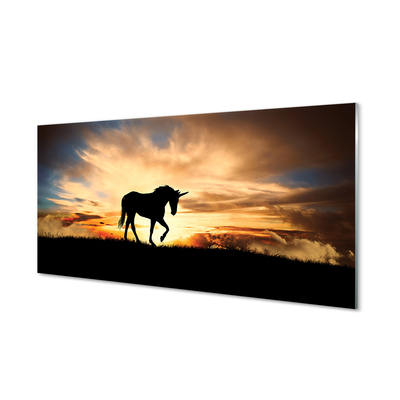 Nástenný panel  Unicorn sunset