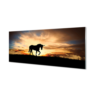 Nástenný panel  Unicorn sunset