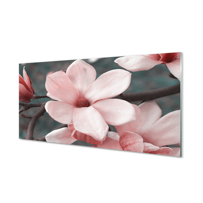 Nástenný panel  ružové kvety