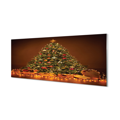 Nástenný panel  Vianočné osvetlenie dekorácie darčeky