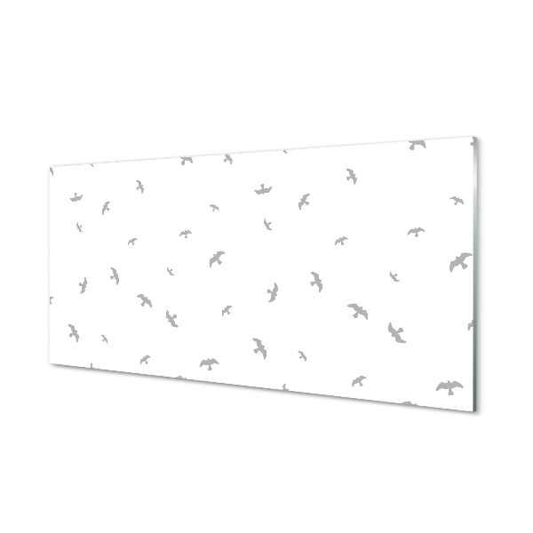 Nástenný panel  šedej vtákov