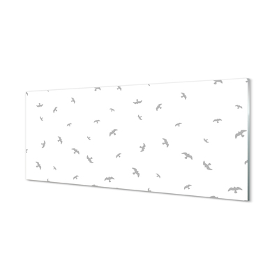 Nástenný panel  šedej vtákov