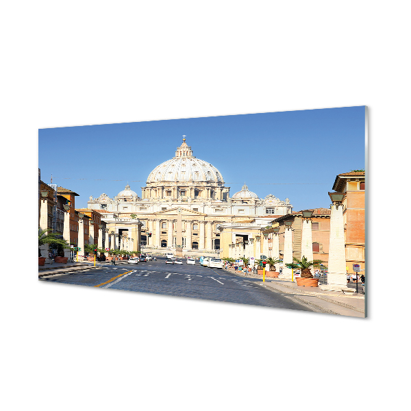 Nástenný panel  Katedrála Rím ulice budovy