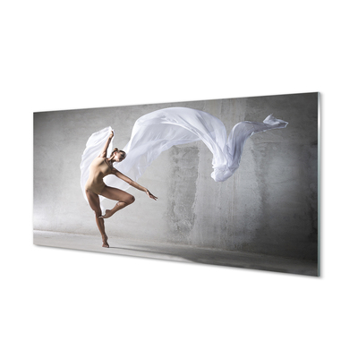 Nástenný panel  Žena tancuje biely materiál