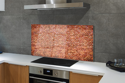 Sklenený obklad do kuchyne Tehlové múry wall