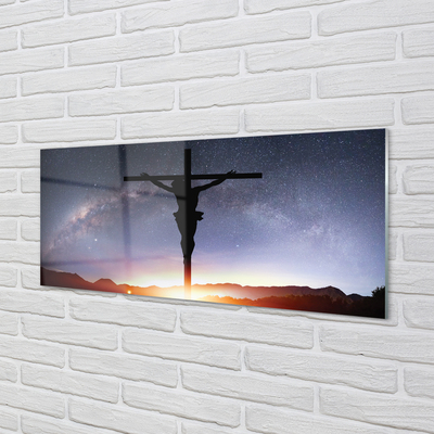 Nástenný panel  Ježiš ukrižovaný neba