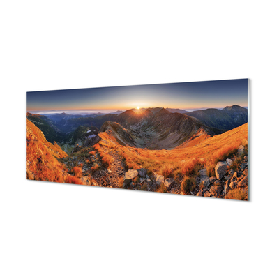 Nástenný panel  horské slnko