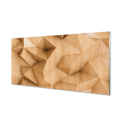 Sklenený obklad do kuchyne Solid mozaika drevo