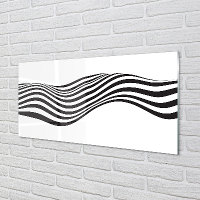 Nástenný panel  Zebra pruhy vlna