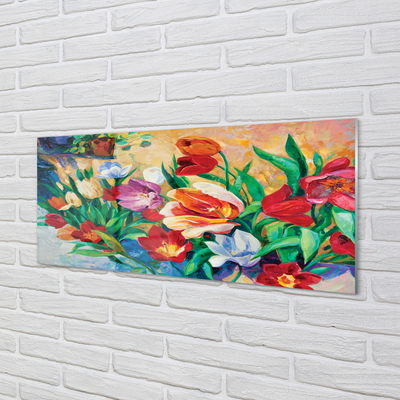 Nástenný panel  kvety