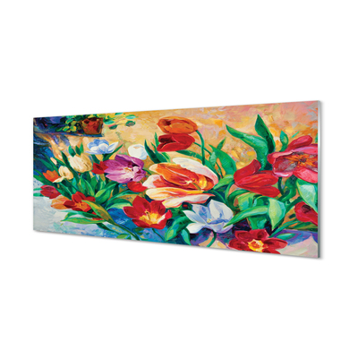 Nástenný panel  kvety
