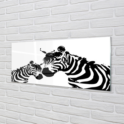Nástenný panel  maľované zebra