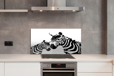 Nástenný panel  maľované zebra