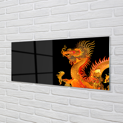 Nástenný panel  Japonský zlatý drak