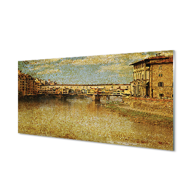 Nástenný panel  Italy River Mosty budovy