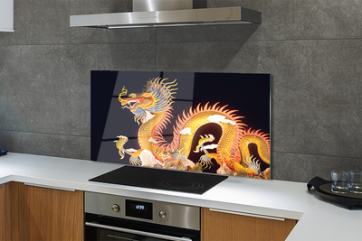 Nástenný panel  Golden Japanese Dragon