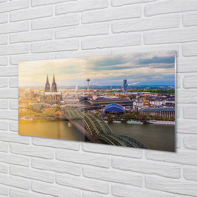 Nástenný panel  Nemecko panorama riečny mosty