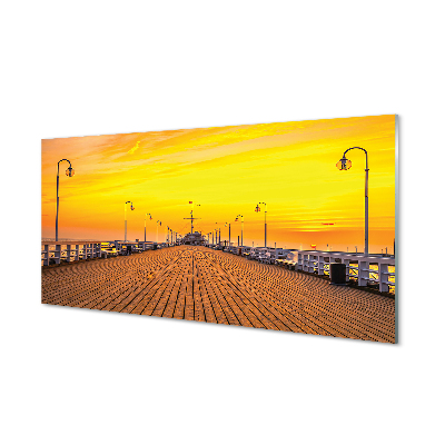Nástenný panel  Gdańsk Pier sea sunset