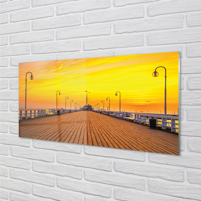 Nástenný panel  Gdańsk Pier sea sunset