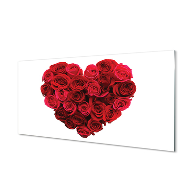 Nástenný panel  Srdce z ruží