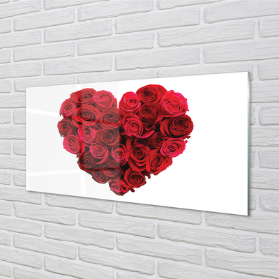 Nástenný panel  Srdce z ruží