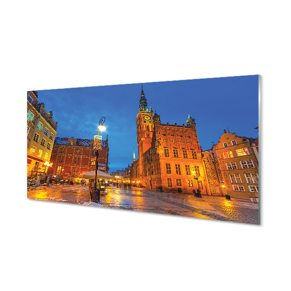 gdansk-stare-mesto-v-noci-kostol