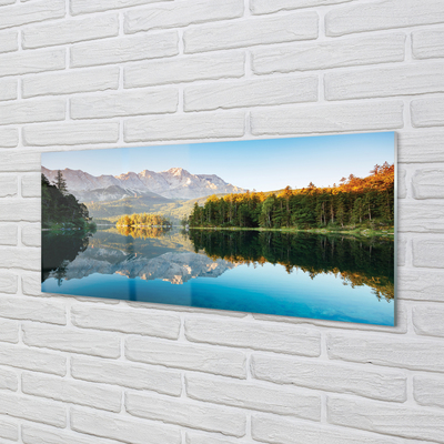 Nástenný panel  Nemecko Mountain forest lake