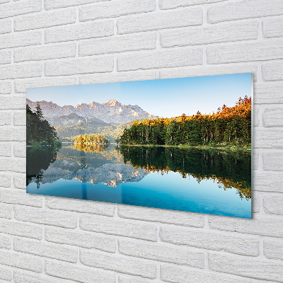 Nástenný panel  Nemecko Mountain forest lake