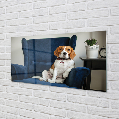 Nástenný panel  sediaci pes