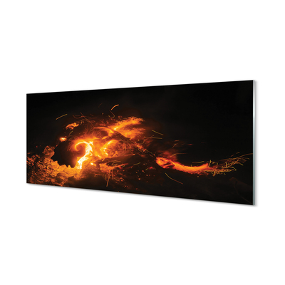 Nástenný panel  ohnivý drak