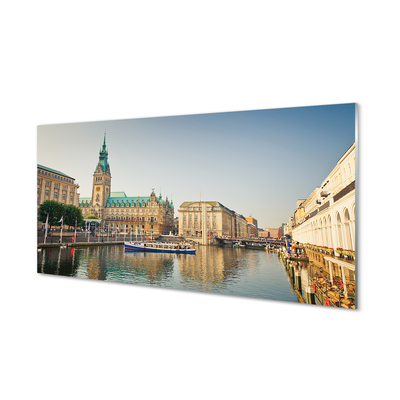 Nástenný panel  Nemecko Hamburg River katedrála