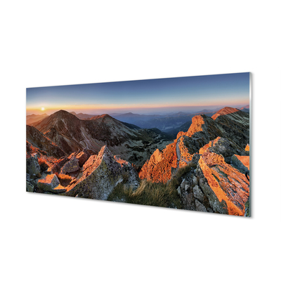 Nástenný panel  horské slnko