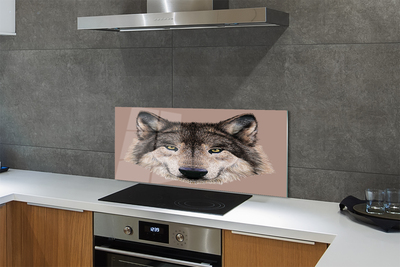 Nástenný panel  maľované vlk